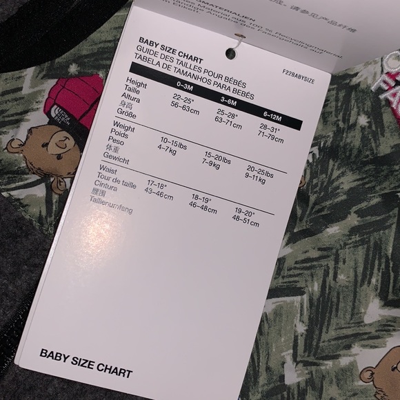 NWT The North Face Baby Denali One-Piece Set (includes mitten and boots), 18-24M - Picture 5 of 16